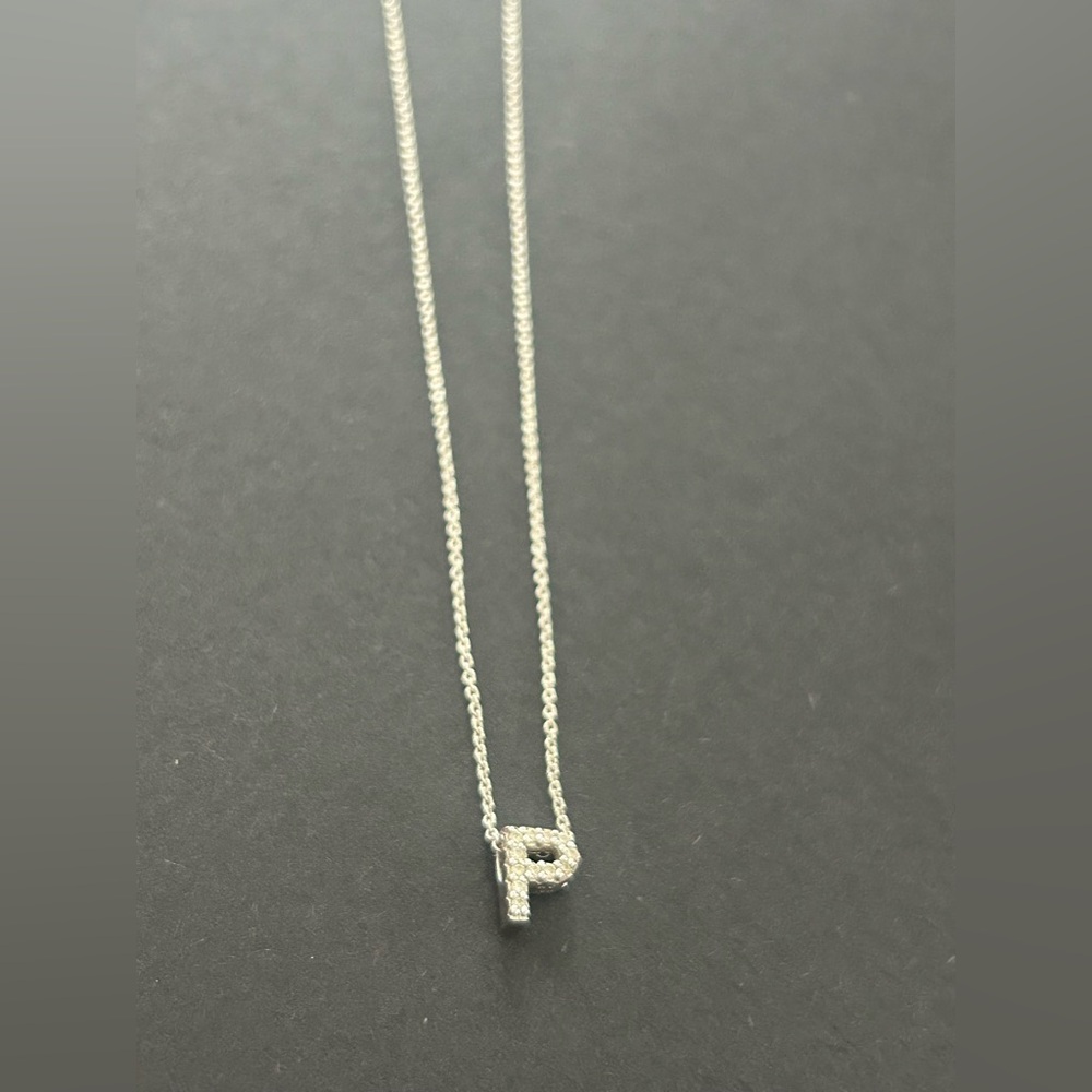 Roberto Coin Initial Necklace Letter “P” 18K